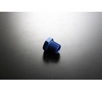 Autobahn88 Embout de tuyau en aluminium anodisé - Bouchon NPT mâle, 1/2 NPT (Bleu)