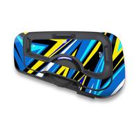 Autobahn88 Kit de décalcomanie de protection pour casque Bluetooth, compatible avec Cardo Freecom 4X 2X (Style : FCX23-Contraste bleu)