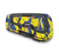 Autobahn88 Kit de décalcomanie de protection pour casque Bluetooth, compatible avec Cardo Freecom 4X 2X (Style : FCX52-Yellow Sunburst)