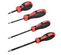 Autobest 4 tournevis cruciformes Phillips PH2, Manche troué et prise en main ergonomique