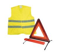 Autobest Ensemble Gilet de sécurité et Triangle de signalisation