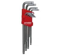 AUTOBEST - Etui de 9 clés Torx s mâles - Réf. 320851