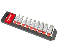 AUTOBEST - Jeu de 9 douilles BTR carré 1/2 AUTOBEST - Réf. 328461