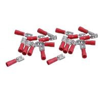 AUTOBEST - Lot de 10 Cosses plates nue femelle 2.8 mm et 10 femelle RG 4.75 mm - Réf. 260831