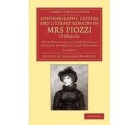 Autobiography, Letters and Literary Remains of Mrs Piozzi (Thrale) - [Version Originale] Hester Lynch Piozzi, Abraham Hayward (Auteur)