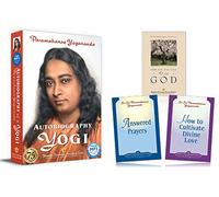 Autobiography of a Yogi English + How You Can Talk With God + Answered Prayers + How to Cultivate Divine Love (Pocket books) Yogoda Combo books by Paramahansa Yogananda