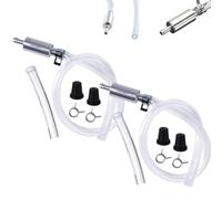 Autobriva Brake Bleeder, Universal One-Way Brake Bleeder Hose Kit with Check Valve, Fluid Replacement Hoses Hydraulic System Bleeding, for Car Motorcyle Clutch (2pc)