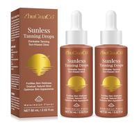 Autobronzant a Boire, Lot de 2 Gouttes de Bronzage à Boire, Gouttes autobronzantes a boire, sérum autobronzant a boire, Nourrissant Et Hydratant, Favorise Teint Naturel(2PC)