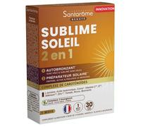 Santarome Sublime Soleil 2 en 1 : Autobronzant et Préparateur Solaire - 30 Gélules
