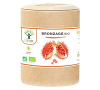 Autobronzant Naturel - Bioptimal - Complément Alimentaire - Activateur Accélérateur De Bronzage De La Peau- 100% Poudre Urucum Bio - Gélule Vegan - Fabriqué En France - Certifié Ecocert - 200 Gélules