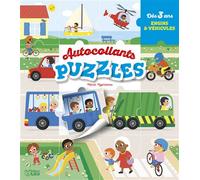 Autoc. puzzles - engins et veh Avec 36 pièces autocollantes - Marie Kyprianou - Lito - broché - Document jeunesse