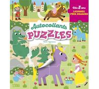 Autoc. puzzles - licornes fees Avec 36 autocollants - Marie Kyprianou - Lito - broché - Document jeunesse