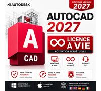 Autocad 2027 Licence Autodesk Perpétuelle - Activation Avie & Mises À Jour Inclus - Garantie Totale & Support Technique - Windows/Mac