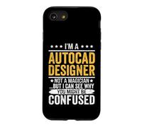 AutoCAD Professional Not a Magician Humour Coque pour iPhone SE (2020) / 7/8