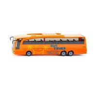 Siku Autocar longue distance Mercedes‑Benz 3738 – 1:50, orange, métal/plastique, éléments mobiles