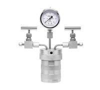 Autoclave, Le réacteur de l'autoclave synthèse hydrothermale peut connecter l'hydrogène avec un manomètre à revêtement en PTFE(100ML Full set)