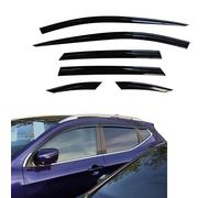 Autoclover Lot de 6 déflecteurs d'air pour Nissan Qashqai 2014+ (Fumé)
