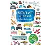 Autocolante cu sclipici. Mijloace de transport, Editie in limba romana