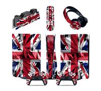 Autocollant 08476 Console Pour PS5 Disc Edition & Digital Edition Sticker Vinyl Decal Cover Pour Ps5 Controller & Charging Station & Headset & Media Remote Revêtement(Digital Edition)