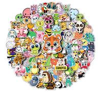 Autocollant,100 pcs Stickers Skate Velo Voyage Moto Graffiti Vinyles Animal Autocollant pour Enfants Adolescents Filles Femmes