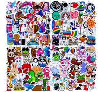 Autocollant 200 Mixtes Stickers Kawaii Vinyle Imperméable Aesthetic Stickers pour Ordinateur Portable Téléphone Scrapbook Bouteille D'eau Skateboard Valise Guitare, pour Ados Enfants Filles Adultes