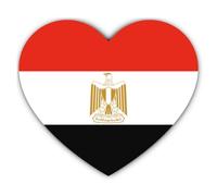 Autocollant : 200 mm 1 pièce - Drapeau Égypte Cœur Autocollant Vinyle 200 mm 20 cm Imperméable Résistant aux UV Voiture Fenêtre Ordinateur Portable Décoration 1 Pièce