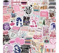 Autocollant 200Pcs Jolie Colorés Stickers, Imperméables Autocollants DIY,Aesthetic Stickers en vinyle pailleté pour ordinateur portable, liseuse électronique, bouteilles d'eau, journal, scrapbooking