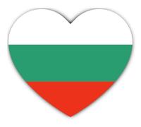 Autocollant : 300 mm, 1 pièce - Cœur Drapeau Bulgarie 300 mm Vinyle résistant aux intempéries pour voiture, ordinateur portable, fenêtre Décoration