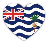 Autocollant : 300 mm - 1 pièce - Drapeau du Territoire britannique de l'océan Indien 30 cm Vinyle résistant aux intempéries pour voiture et ordinateur portable