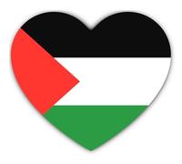 Autocollant : 300 mm - Vinyle Motif cœur Drapeau Palestine 30 cm Résistant aux intempéries pour voiture, ordinateur portable, fenêtre