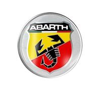 Autocollant 3d - Abarth - Écusson - Diamètre 75 Mm - Flexible - Résistant Aux Uv