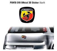 Autocollant 3D - Abarth - Logo Remplacement - Fiat Punto Evo - 71x65mm - Authentique