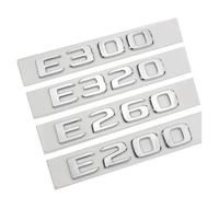 Autocollant 3D ABS chromé for coffre arrière de voiture, emblème for E200, E260, E300, E320(Chrome Silver,E 220 d)