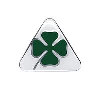 Autocollant 3D Alfa Romeo Trèfle à Quatre Feuilles, 5 cm, Blanc