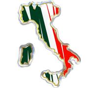 Autocollant 3D Bottes Drapeau Italie HQ