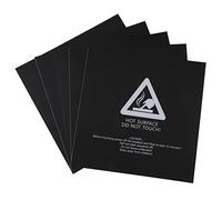 Autocollant 3D de Lit de de Lit de Construction d'Imprimante pour la Plate-Forme d'Imprimante 3D, 220 x 220mm, Noir 5Pcs