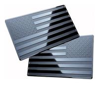 Autocollant 3D Drapeau Américain 2 Pièces Badge De Véhicule Emblème Décalcomanie Drapeau Américain Voiture Militaire Patriotique Emblème Pare-Chocs Autocollants Décalcomanie pour Voiture Camion SUV