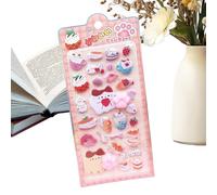 Autocollant 3D | Empreinte de patte d'animaux avec forte adhérence | Divers mini autocollants mignons, pour filles ordinateur portable gourde scrapbooking carnet journal récompenses de classe