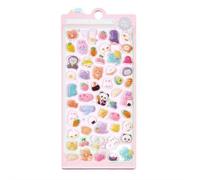 Autocollant 3D en acrylique en relief Lapin Chiot Fantôme Jelly Stickers Enfants Filles Scrapbook Handbook Stickers Décoration Coque de téléphone Décalcomanies et mignon enfants Décoration pour ongles