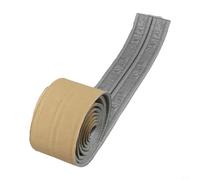 Autocollant 3D en mousse pour plinthe - Pour mur, porte, plafond, coin de protection - Étanche - Bande décorative Xpe - Couleur dorée - 230 x 8 cm (gris)