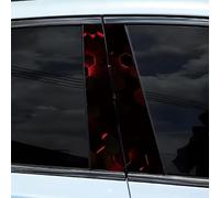 Autocollant 3D étanche pour voiture B avec motif géométrique unique, résistant aux rayures, protection UV, compatible avec plusieurs types de véhicules et installation facile à faire soi-même (A)