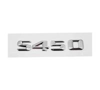 Autocollant 3D for coffre arrière de voiture, emblème décoratif for S400, S420, S430, S450, S500, S550, S600, S650(S450-Silver)
