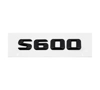 Autocollant 3D for coffre arrière de voiture, emblème décoratif for S400, S420, S430, S450, S500, S550, S600, S650(S600-Black)