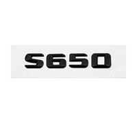 Autocollant 3D for coffre arrière de voiture, emblème décoratif for S400, S420, S430, S450, S500, S550, S600, S650(S650-Black)