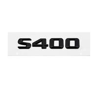 Autocollant 3D for coffre arrière de voiture, emblème décoratif for S400, S420, S430, S450, S500, S550, S600, S650(S400-Black)