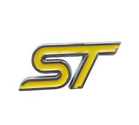 Autocollant 3D for Garde-Boue arrière de Coffre de Voiture St, emblème latéral, Accessoires(Silver Yellow)