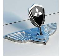 Autocollant 3D pour Capot de Voiture, Insigne métallique, Ornement de Capot, Accessoires de décoration pour Capot, pour Mitsubishi Dion Eclipse Eclipse.,Black