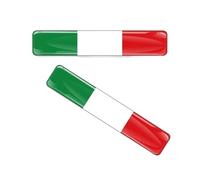 Autocollant 3D pour Moto, Étiquette Drapeau Italien, Édition Limitée, Étui Arrière De Réservoir, Accessoires De Vélo De Voiture(White)