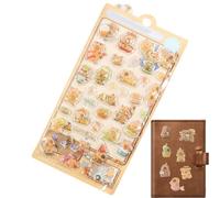 Autocollant 3D | Sticker à bulles décoratif à thème Capibara - Autocollants et petits - Pour enfants, activités voyage, Halloween, avion, album, coupures de fête, chaussettes de bébé