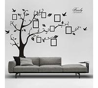 Autocollant 3D sur Le Mur Noir Art Cadre Photo Arbre De Mémoire Stickers Muraux Décor à La Maison Arbre Généalogique Sticker Mural